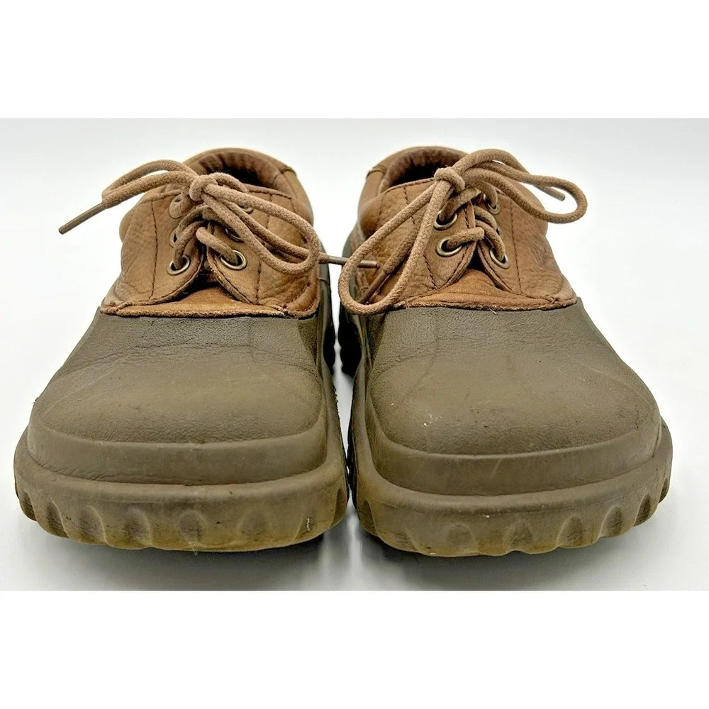 Crocs Axle All Terrain Leather Duck Islander‎ Boat Shoes Brown 5M 7W